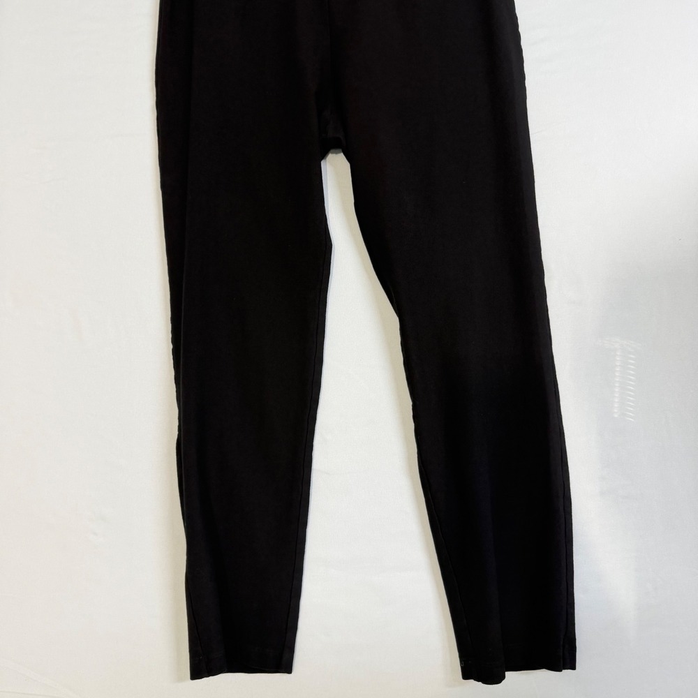 Eileen Fisher Size-M Womens Black Stretch Jersey Leggings Slim Crop Pants - Picture 6 of 11